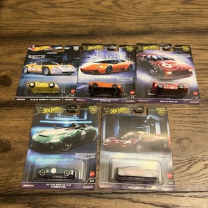Set Hot Wheels Exotic Envy 2 - 5 Voitures (Alpha, Lamborghini, Bugatti, McLaren) - 1/64 - Neuf
