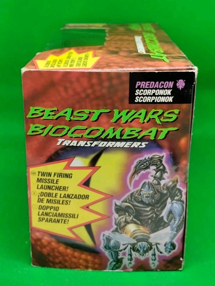 KENNER TONKA TAKARA '96 BEAST WARS BIOCOMBAT Transformers Predacon SCORPONOK NEW - Immagine 3 di 4