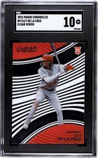 2023 Panini Chronicles #4 Elly De La Cruz RC Clear Vision SGC 10 Gem Mint