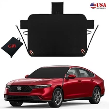 Car Windshield Snow Ice Cover Dust Rain Frost Guard Protector Black For Honda