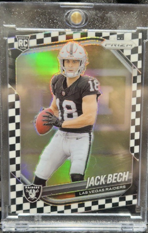 2025 Panini Prizm Checkerboard Rookie Jack Bech #346 Las Vegas Raiders NFL