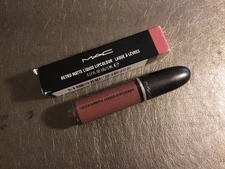 MAC Retro Matte Liquid Lipcolour Lipstick ~  TOPPED WITH BRANDY  ~  .17 oz ~ NIB