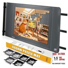 Puzzle Roll Up Mat, All-in-One Jigsaw Puzzle Mat with 6 Sorting Trays   1000pcs