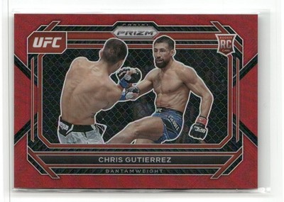 2023 Panini Prizm UFC #20 Chris Gutierrez Red Prizms #/199