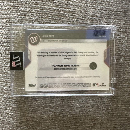 Juan Soto Auto 2022 Topps Now Opening Day Auto 73/99 NY Mets - Picture 2 of 2