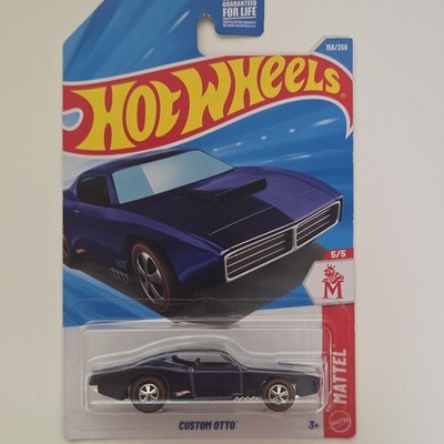 Hot Wheels Custom Otto 156/250 Super Treasure Hunt  Blue 1:64 Diecast Car 