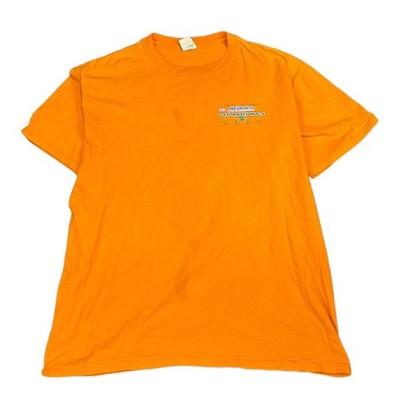 Anvil T-Shirt XL Orange Crew Neck 100% Cotton