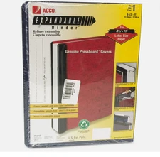 NEW ACCO  11" x 8.5" Blue Expandable Hanging Data Binder Up to 6" Capacity 55260