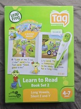 New Leap Frog Tag Learn to Read Book Set 2 Long Vowels 6 Book Set Ages 4-7