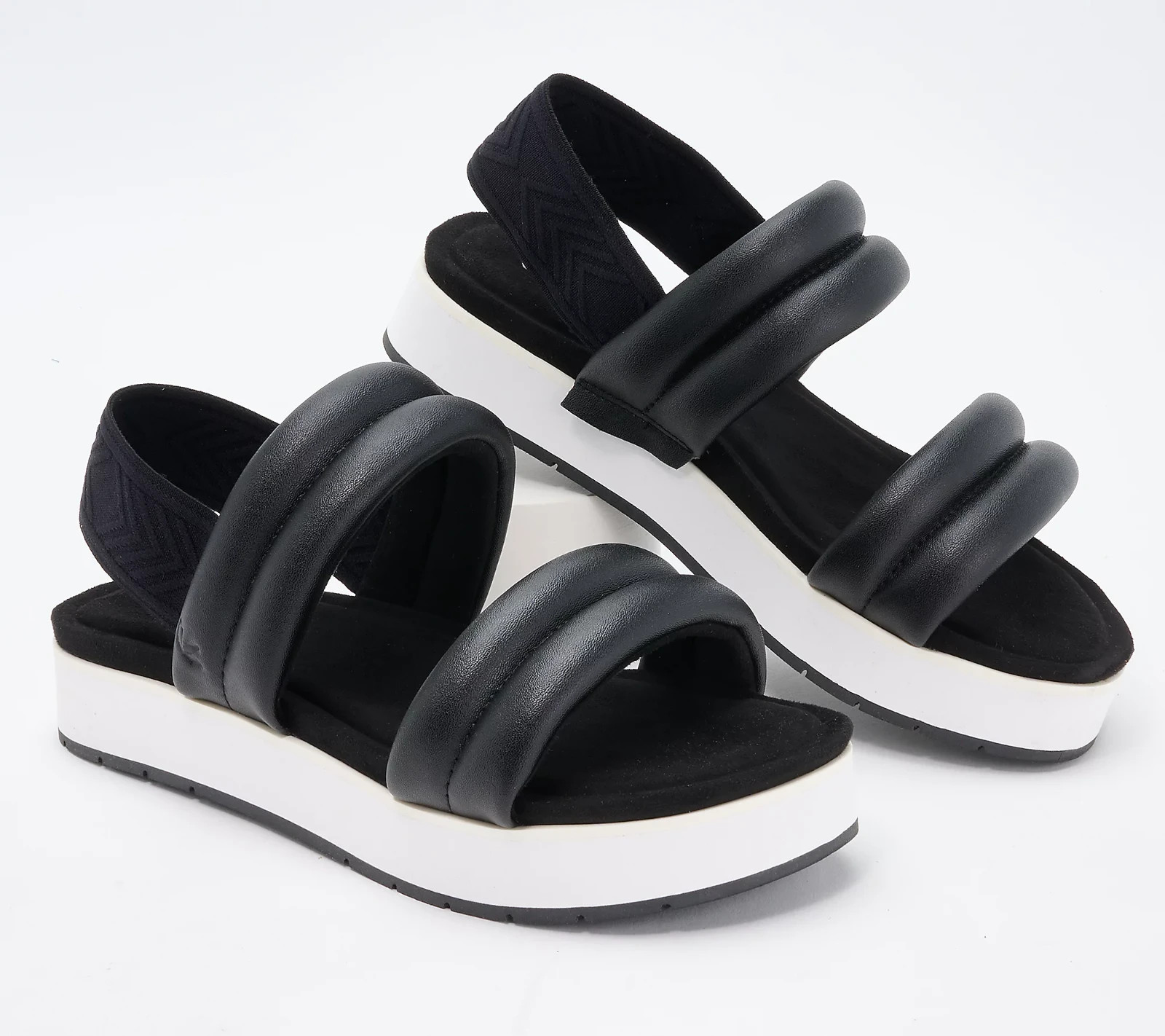 Koolaburra by UGG  Anida Double Strap Platform Blacl Sandals Women Size 8.5