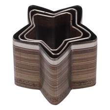 3Pcs Leather Cutting Die Set 5 Pointed Star Shape Incisive Alloy Steel