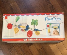 Vintage Fisher Price Crib & Playpen PlayGym Baby Activity Toy ORIG BOX USA Made