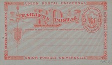 G021 Dominican R., unused postal stationery 3 Centavos
