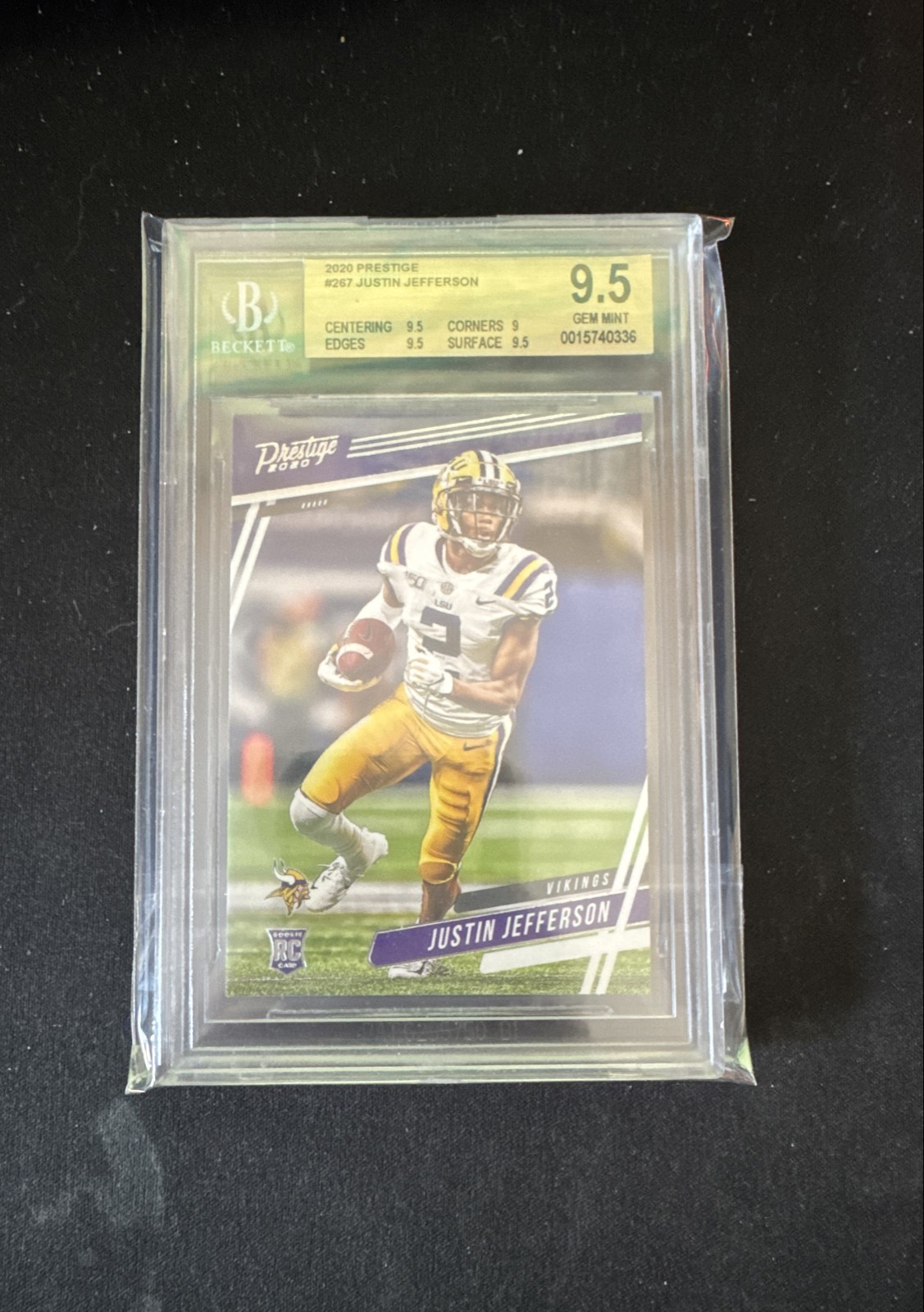 2020 Panini Prestige - Rookies Justin Jefferson #267 (RC) BGS 9.5