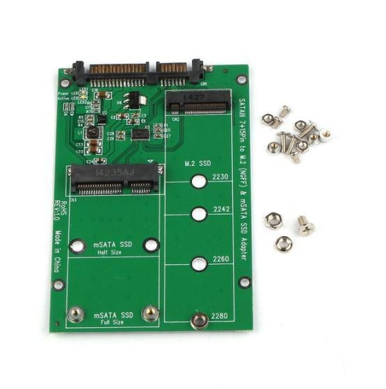 MSNX1100 CoreParts NGFF M.2 / mSATA to SATA Adapter M.2 up to 80mm MSNX1100
