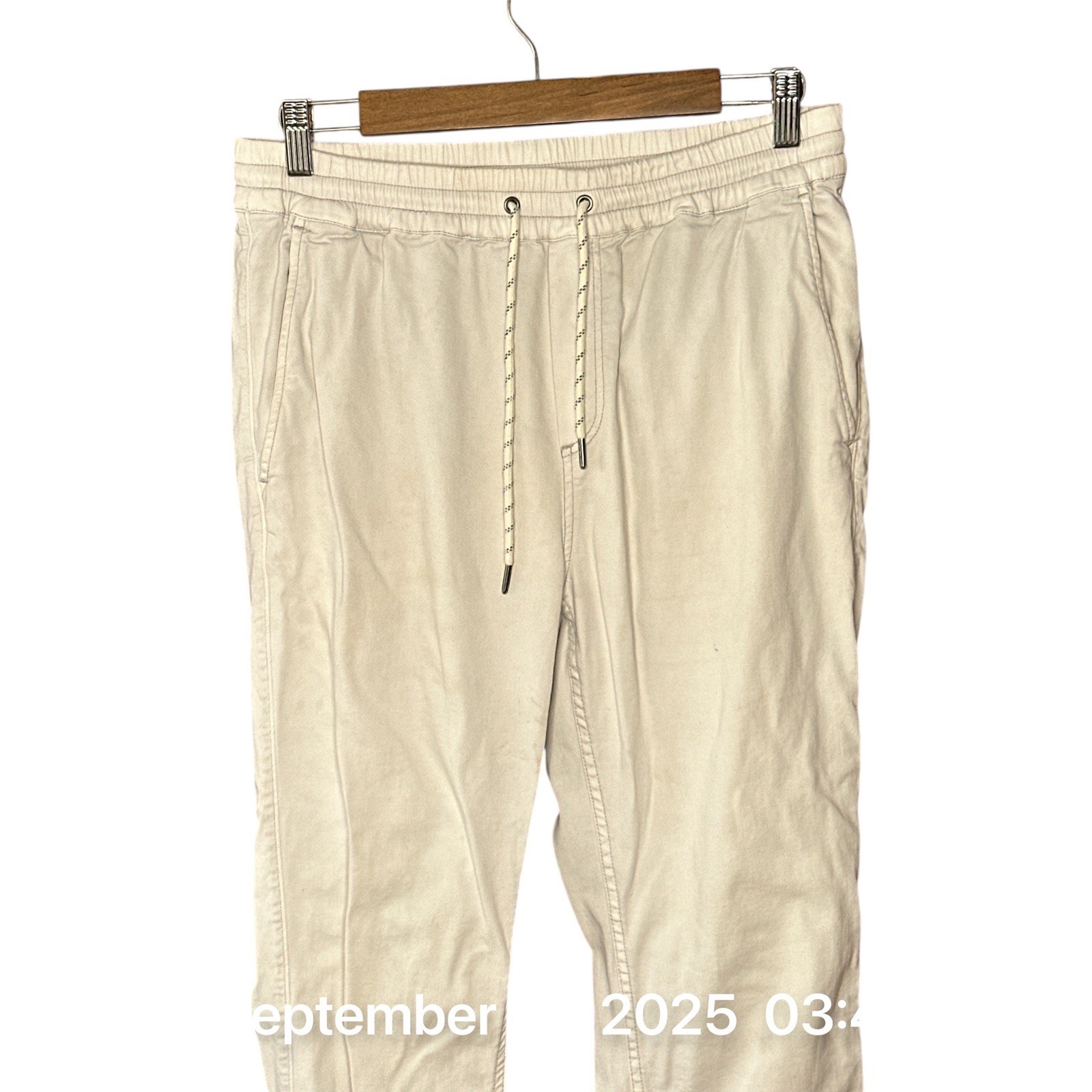 Faherty Essential Drawstring Pull On Pants Medium… - image 2