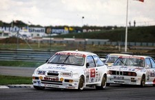 Robb Gravett Trakstar Motrosport Ford Sierra RS500 leads Kelvin Bu- Old Photo