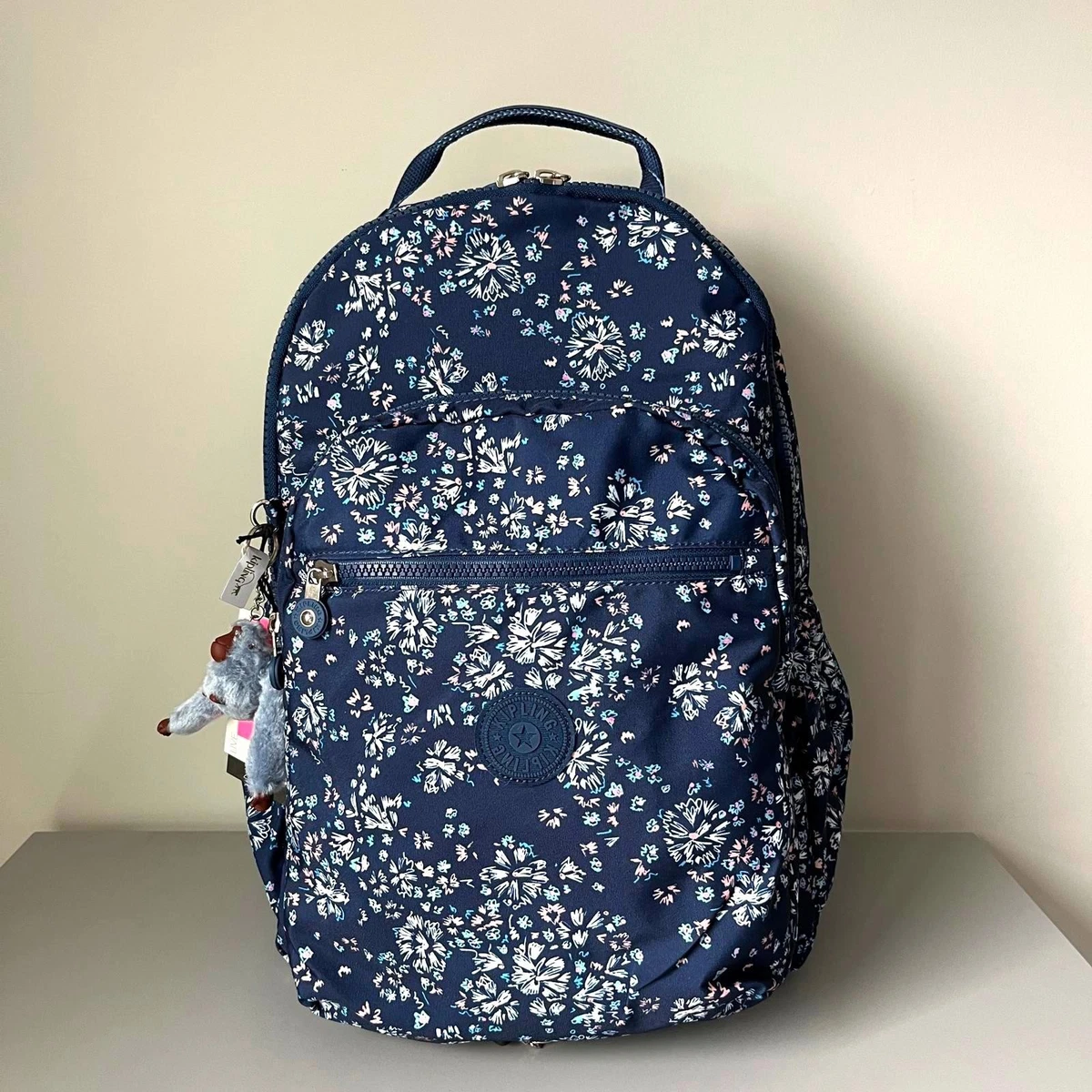 Kipling PARTYBAG K49271 Borsa A Tracolla Donna: Design Con Stampa Animalier, 27x19x6 Cm, Pratica Con Portachiavi A Scimmia