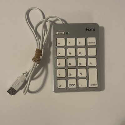 iHome Wired USB Numeric Keypad for Apple Mac iMac MacBook Pro/Air Laptops A210S