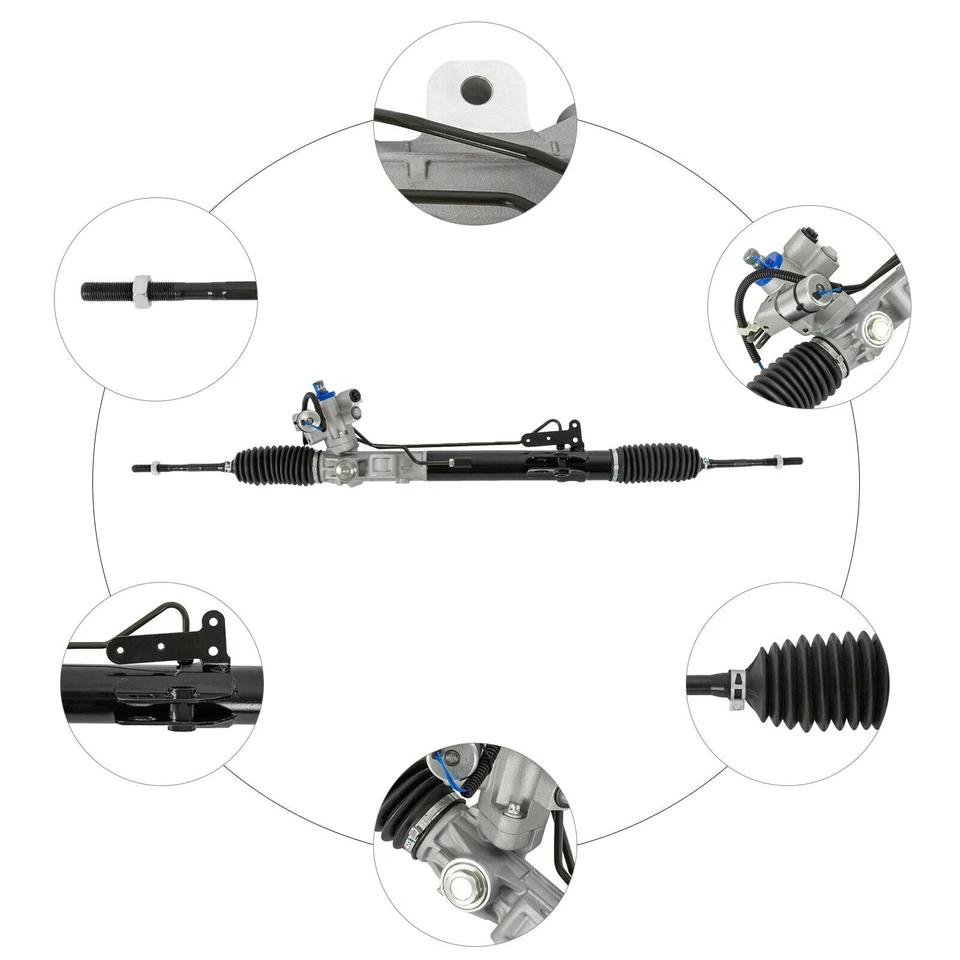 For Nissan Murano 2009-2010 3.5L 4DR Power Steering Rack and Pinion Black Foto 3 de 4