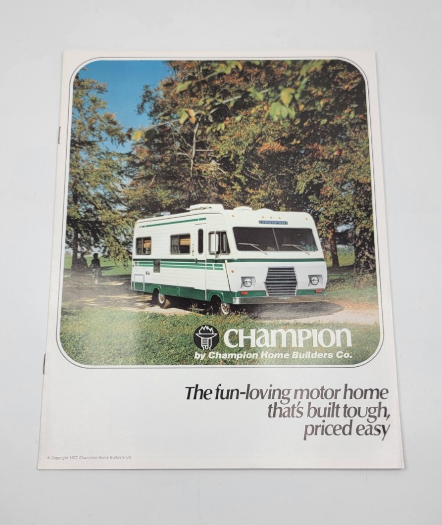 Late 1970s Champion Motorhomes Vintage Sales Brochure eBay