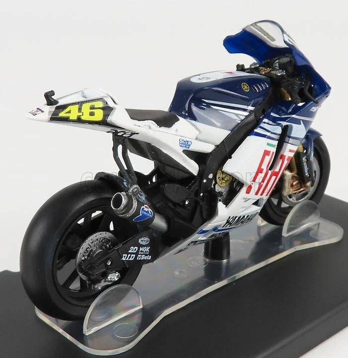 MODELLINO MOTO STATICO YAMAHA YZR M1 N.46 MOTOGP 2007 VALENTINO ROSSI 1/18 - Immagine 2 di 3