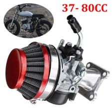 37- 80CC 2-Stroke Carb Carburetor & Air Filter+Gasket Pocket Bike Mini Moto ATV