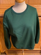 Women's Shein Green Hoodie Sweatshirt Medium Casual Warm Comfortable Cute