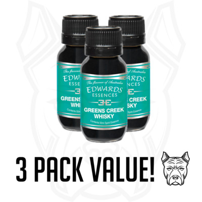 Edwards Essences GREENS CREEK WHISKY Spirit Essence - 3 Pack Value Free Ship!