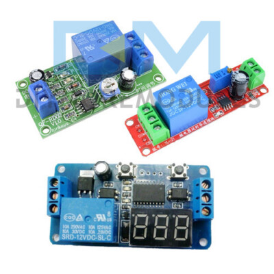 DC 12V NE555 Digitla LED Display Delay Time Relay Timer Switch Adjustable Module