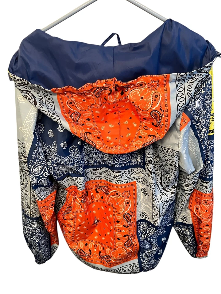 Marca de captura de pantalla para hombre cortavientos ligero con capucha cremallera azul marino - mediano Foto 4 de 4