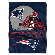 New England Patriots NFL 60" x 80" Plush Throw Blanket, Soft & Warm