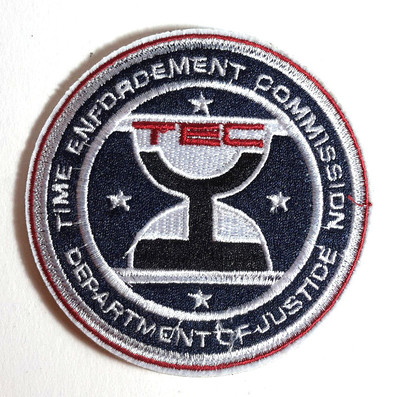 Timecop Movie TEC Enforcement Comm  Embroidered 3.5'' Patch-USA Mailed(MIPA-TC02)