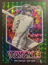 2021 Panini Mosaic Gary Carter #V3 Vintage Green Prizm- Mets