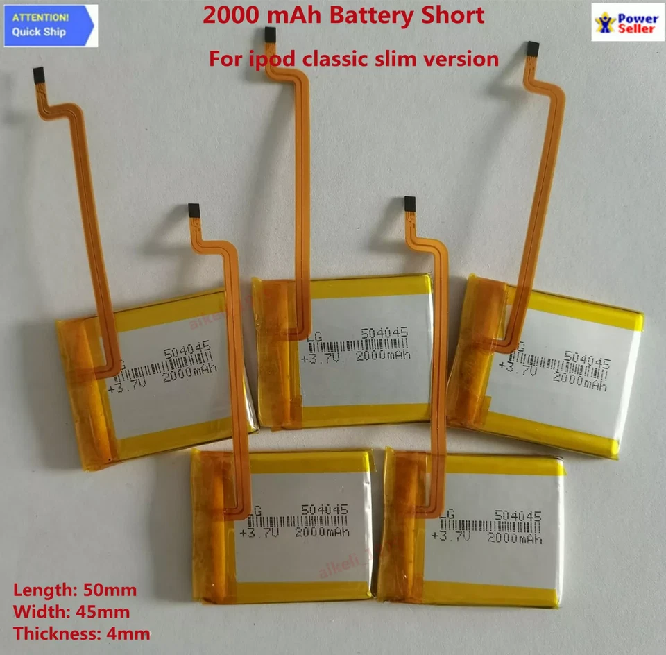 LG 2000mAh Batería Actualización Repuesto para iPod Classic 6.7 y Video 5to Delgado LOTE Foto 2 de 4