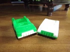 Vintage Fisher-Price Little People Play Family Vehicles, green & white, white gr