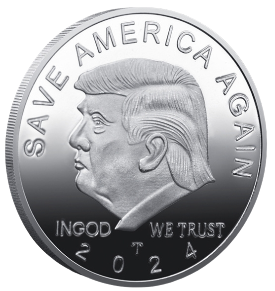 1 Pcs Commemorative Coin 2024 Donald Trump SAVE America Again Commemorative Gift