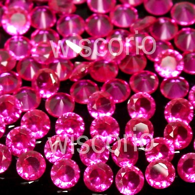 Certified Natural Mogok Red Ruby 2.20 MM Round Cut Flawless Gemstone 20 Pcs Lot