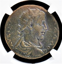 CILICIA, SELEUCEIA, TREBONIANUS GALLUS AE32, AD 251-253, NGC GRADE CHOICE VF