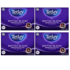 Tetley British Blend Premium Black, Tea Bags, 80 ct, 4 Boxes 9924