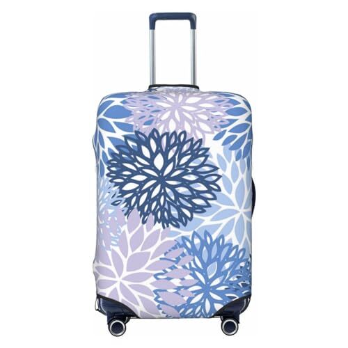 Blue Lilac Daisy Suitcase Small Fits 18-21 Inch Luggage Chrysanthemum Design #01