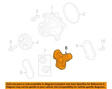 FORD OEM 08-10 F-250 Super Duty Cooling Water Pump-Water Outlet 8C3Z8592N