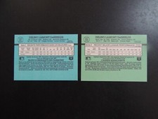 1991 Donruss French Leaf Blank Front Proof Test Baseball Card Delino DeShields