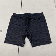 Old Navy Blue Jean Print Biker Shorts Girls Size 6T