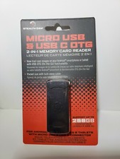 Stealth Cam Android Devices Micro USB C OTG Memory Card Reader 256GB