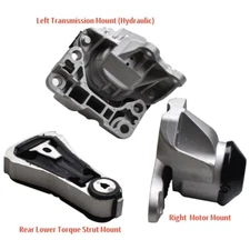 3pcs Engine Motor & Trans. Mount Set For 2016-2019 Ford Explorer 3.5L Auto Trans