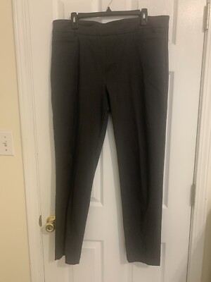 Sharagano Womens Pull On Pants/Slacks Size 16 Charcoal Gray