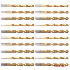 20PCS 5/32" Drill Bit Set HSS Titanium Jobber Length Twist Metal Drill Bits Tool