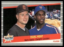 1989 Fleer #635 Dual Heat (Mark Davis / Dwight Gooden) SSS, CPC