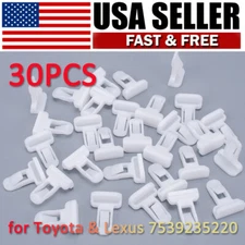 30pcs Front & Rear Spoiler Moulding Clips Bumper Retainer for Toyota 75392-35220
